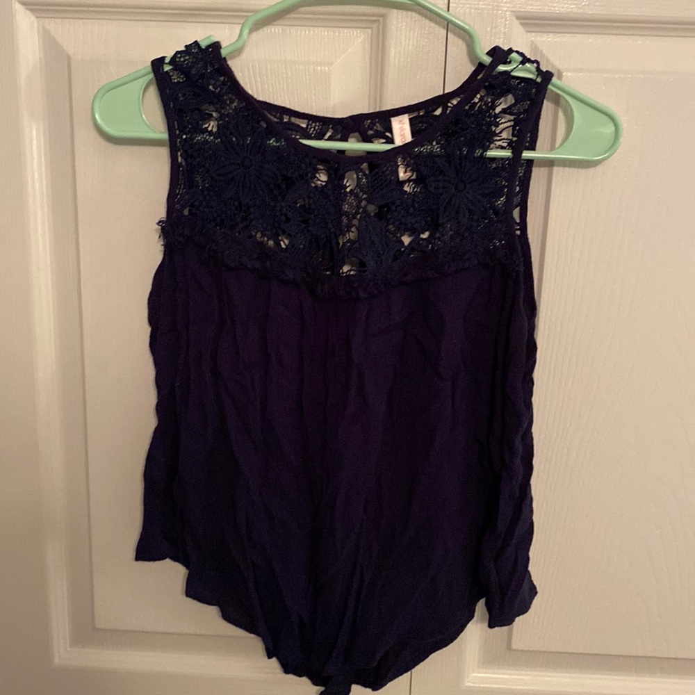 Cute navy tank